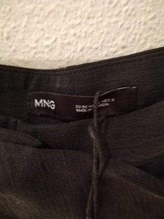 Pantalón Mango Lyocell Tiro Alto Talla 36
