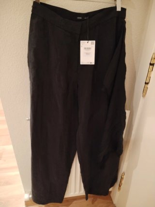 Pantalón Mango Lyocell Tiro Alto Talla 36