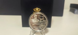 Moneda 10 Euro Isaac Peral Plata 925