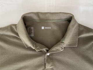 Polo manga corta Inesis (Decathlon). XL. Caqui