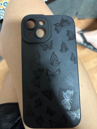 Funda iPhone Mariposas Negra