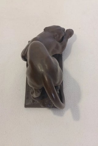 Figura pantera Meissen (Erich Oehme)