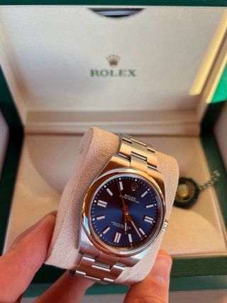 Rolex Oyster Perpetual Azul Nuevo