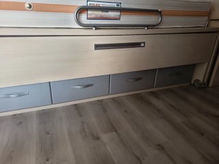 Cama nido beige y gris