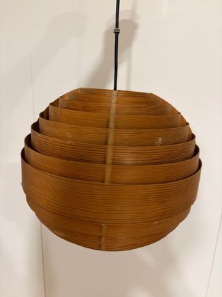 Lámpara madera Agne Jacobsson vintage