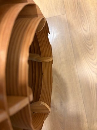 Lámpara madera Agne Jacobsson vintage