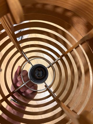 Lámpara madera Agne Jacobsson vintage