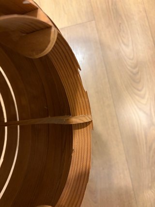 Lámpara madera Agne Jacobsson vintage
