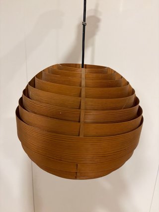 Lámpara madera Agne Jacobsson vintage