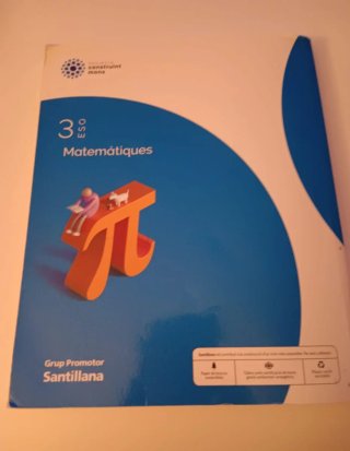Libro de matemáticas tercero de  Eso
