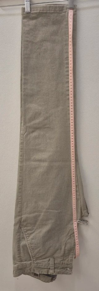 Pantalone Chino Uomo Slim Fit Beige Cotone & Seta