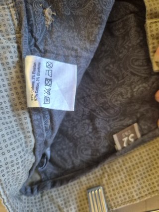 Pantalone Chino Uomo Slim Fit Beige Cotone & Seta