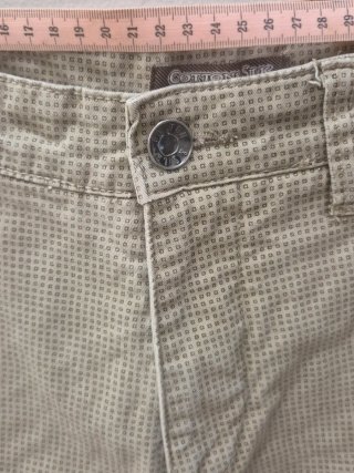 Pantalone Chino Uomo Slim Fit Beige Cotone & Seta