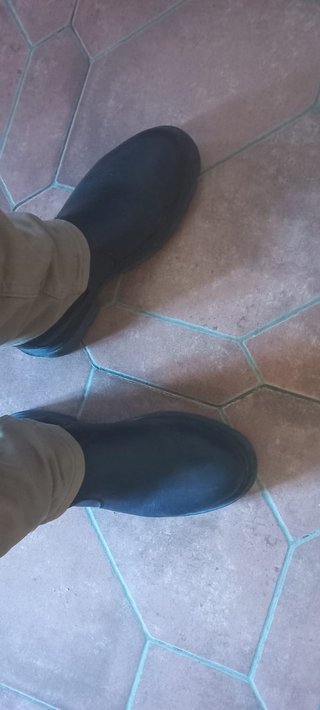 Botas de cuero negras