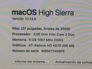 Apple iMac Plata/Negro