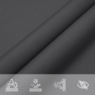 Toldo Vela Rectangular 3x5m Gris