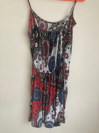 Mono corto vintage estampado
