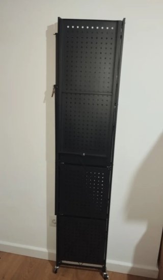 Estantería metálica plegable negra