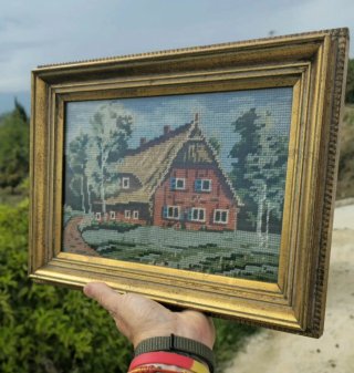 Cuadro  vintage Petit Point