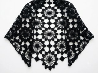 CHAL EXTRA GRANDE 100% ALGODON FINO Crochet a mano