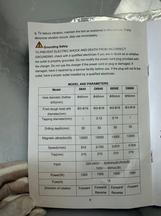 Taladro Magnético 1300W