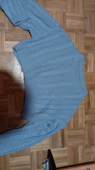 Jersey azul trenzado
