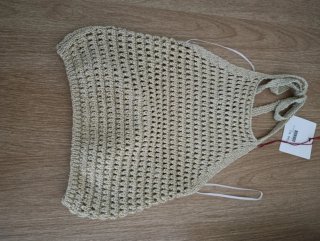 Top de crochet marrón