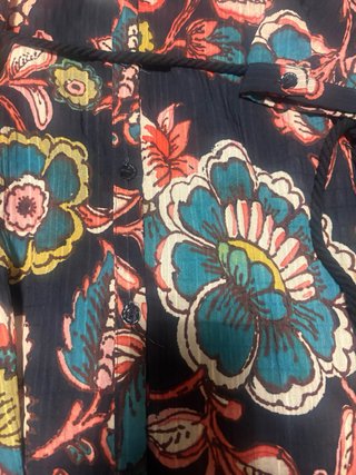 Vestido Pedro del Hierro Estampado Negro Talla L