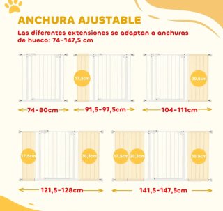 Barrera seguridad extensible cierre automático