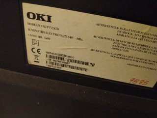 Televisión Plasma Negra Oki con TDT