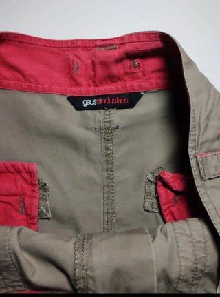 Pantalón corto cargo hombre beige