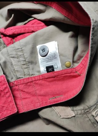 Pantalón corto cargo hombre beige