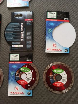Lote 4 Discos Diamante Mussol Ceramo Ø115