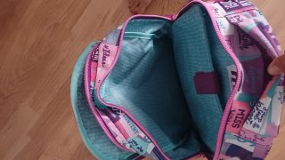 Mochila escolar con estampado divertido