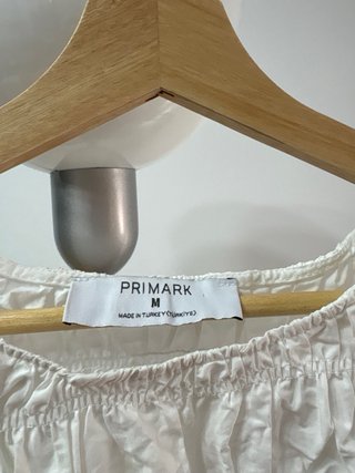Blusa blanca Primark Talla S