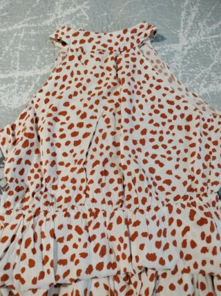 Vestido largo estampado