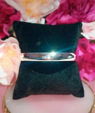 Brazalete bañado en plata 925