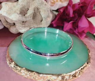 Brazalete bañado en plata 925