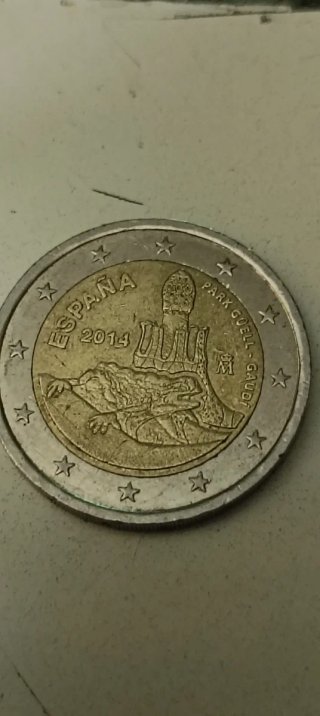 Moneda 2€ España 2014 Park Güell
