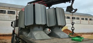 Chimeneas ventilación nave Aeraspiratos