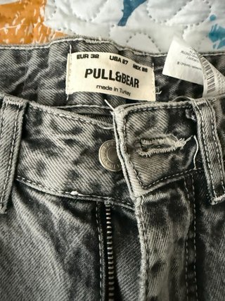 Pantaloni jeans grigi ampi