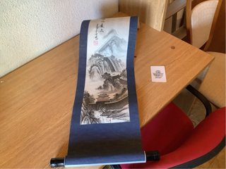 Pergamino colgante tradicional chino
