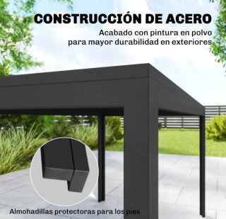 Mesa de jardín metálica