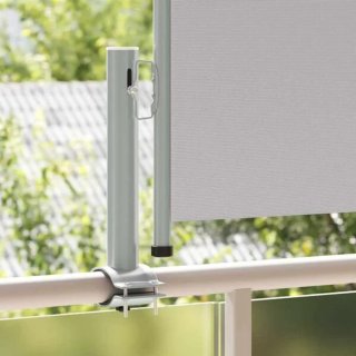 Toldo lateral retráctil gris 60x300 cm