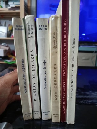 Lote 6 libros Ingeniería Agrónoma Agricultura