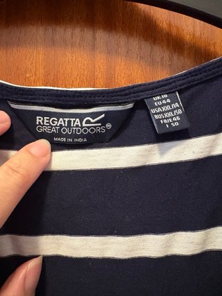 Vestido largo rayas azul/blanco Regatta T46/18UK