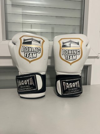 Guantes de Boxeo Tagoya Blancos y Dorados