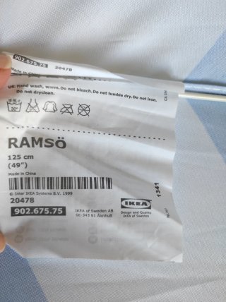 Sombrilla para silla azul y blanco, Ikea