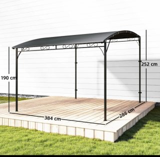 Pérgola de pared 2.8x3.8m