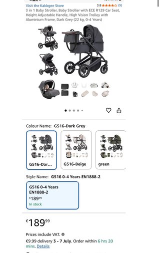 Cochecito Bebé + Silla Coche Nuevo!!!